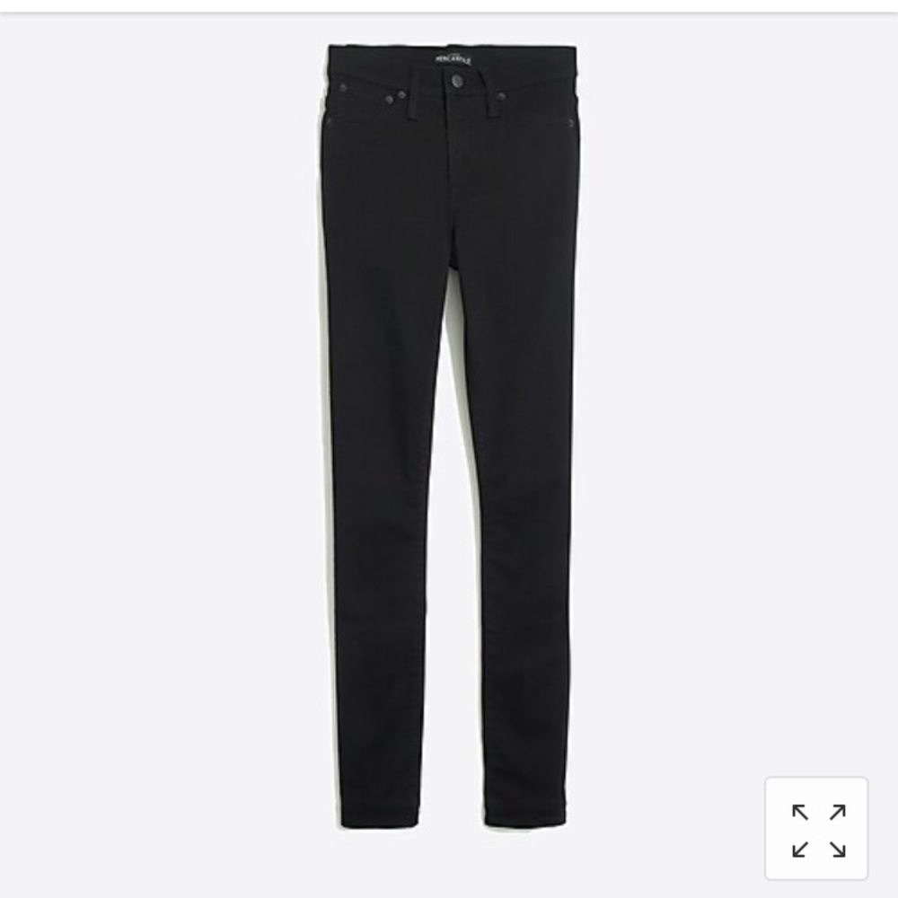 NWT J Crew 10" rise skinny jean sz 26 black